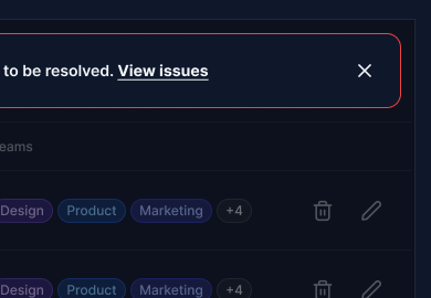 Alert component preview
