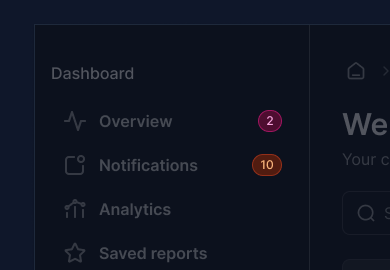 Badge component preview