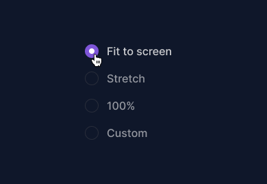 Radio component preview