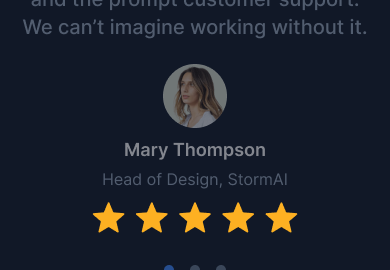 Rating component preview
